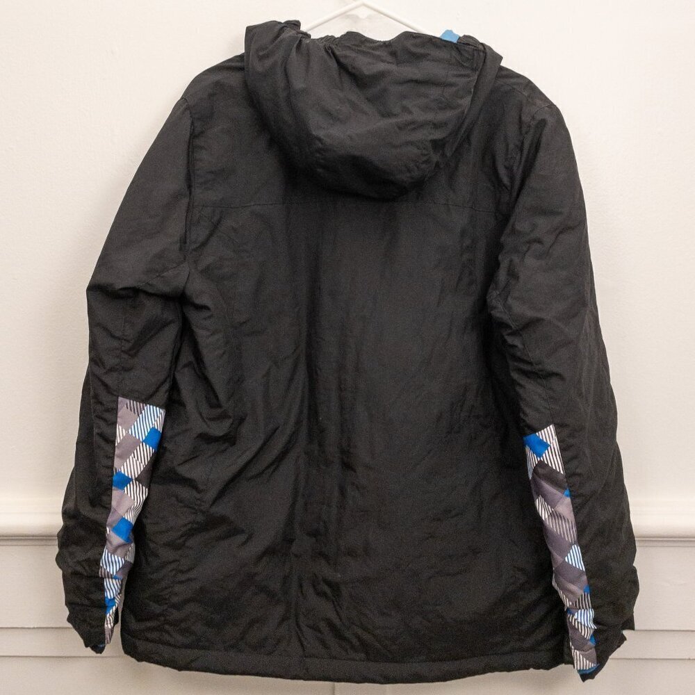Lands’ End Kids’ Insulated Winter Jacket | Size XL (18–20) | Black & Blue - Picture 4 of 7